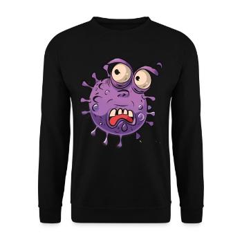 Hand sanitizer Hand washing - Unisex Sweatshirt - black - Front - Alina (178cm) & Michal (187cm)