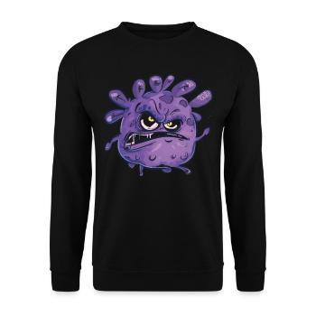 Hand sanitizer Hand washing - Unisex Sweatshirt - black - Front - Alina (178cm) & Michal (187cm)