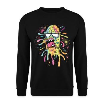 Hand sanitizer Hand washing - Unisex Sweatshirt - black - Front - Alina (178cm) & Michal (187cm)