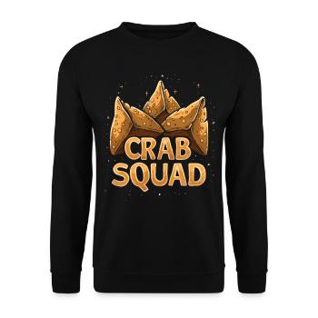 RF Chinese Food Crab Rangoon Meme Funny - Unisex Sweatshirt - black - Front - Alina (178cm) & Michal (187cm)