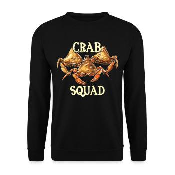RF Chinese Food Crab Rangoon Meme Funny - Unisex Sweatshirt - black - Front - Alina (178cm) & Michal (187cm)
