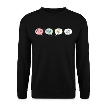 phonemisPhonemische Bewusstseinswissenschaft - Unisex Pullover - Schwarz - Vorne - Alina (178cm) & Michal (187cm)