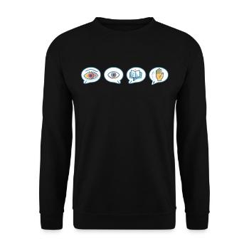 phonemisPhonemische Bewusstseinswissenschaft - Unisex Pullover - Schwarz - Vorne - Alina (178cm) & Michal (187cm)