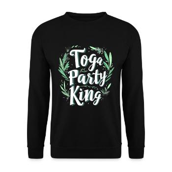 Tenue de fête Toga drôle - Sweat-shirt Unisexe - noir - Devant - Alina (178cm) & Michal (187cm)