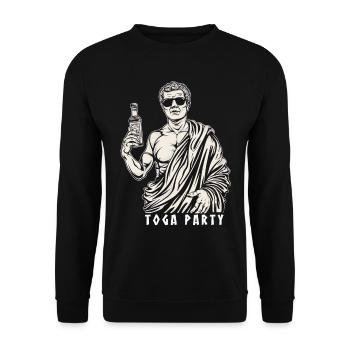 Tenue de fête Toga drôle - Sweat-shirt Unisexe - noir - Devant - Alina (178cm) & Michal (187cm)