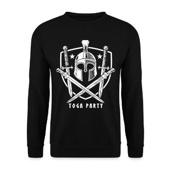 Tenue de fête Toga drôle - Sweat-shirt Unisexe - noir - Devant - Alina (178cm) & Michal (187cm)
