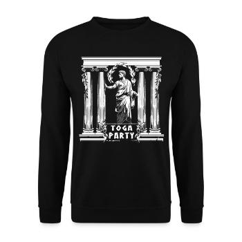 Tenue de fête Toga drôle - Sweat-shirt Unisexe - noir - Devant - Alina (178cm) & Michal (187cm)