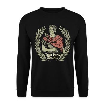 Tenue de fête Toga drôle - Sweat-shirt Unisexe - noir - Devant - Alina (178cm) & Michal (187cm)