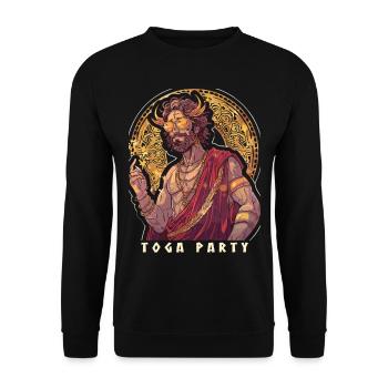 Tenue de fête Toga drôle - Sweat-shirt Unisexe - noir - Devant - Alina (178cm) & Michal (187cm)