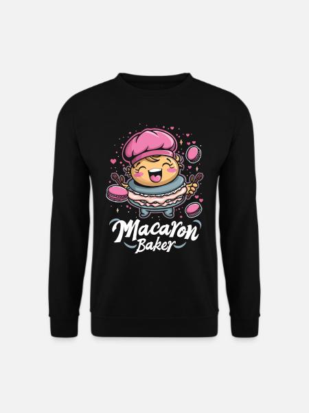 Macaron lovers Macaron Baker - Unisex Sweatshirt - black