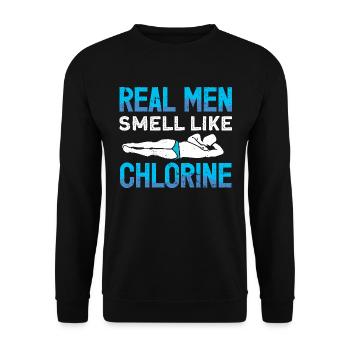 Water Sports Springboard Diver - Unisex Sweatshirt - black - Front - Alina (178cm) & Michal (187cm)