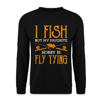 Montage de mouches Pêche à la mouche - Sweat-shirt Unisexe - noir - Devant - Alina (178cm) & Michal (187cm)