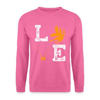 Fliegenbinden Fliegenfischen - Unisex Pullover - Pink - Vorne