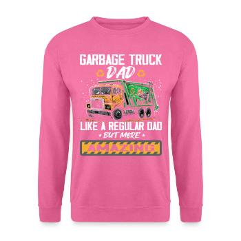 Garbage truck driver for sanitation workers - Unisex Sweatshirt - pink - Front