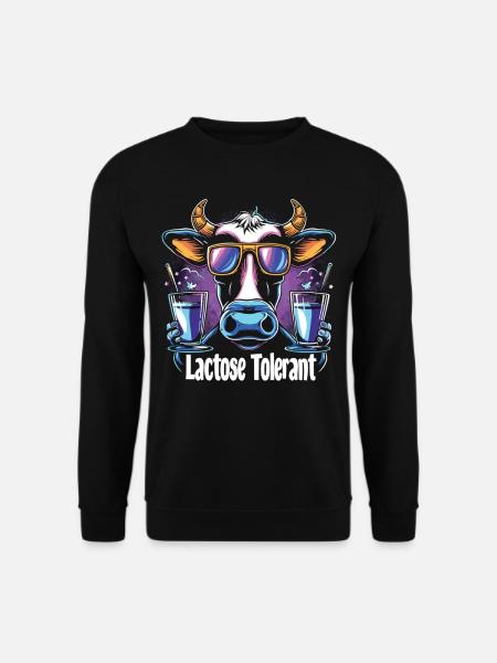 Lactose tolerant - Unisex Sweatshirt - black