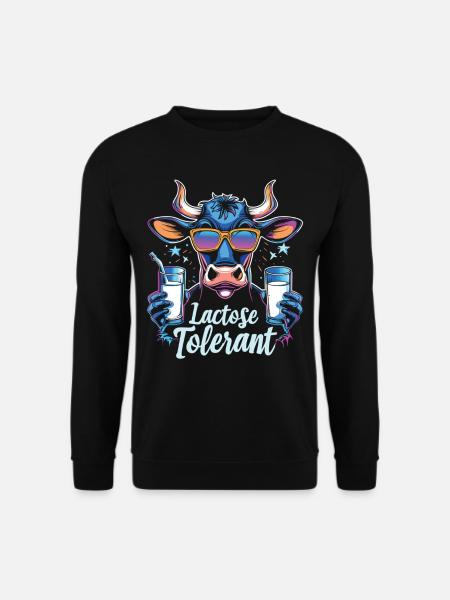 Lactose tolerant - Unisex Sweatshirt - black