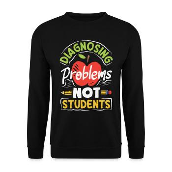Schule Psych Berater Psychologie - Unisex Pullover - Schwarz - Vorne - Alina (178cm) & Michal (187cm)