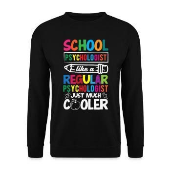 Psychologie Conseillère Psychologique Scolaire - Sweat-shirt Unisexe - noir - Devant - Alina (178cm) & Michal (187cm)