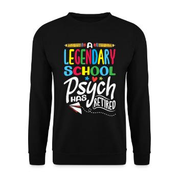 Psychologie Conseillère Psychologique Scolaire - Sweat-shirt Unisexe - noir - Devant - Alina (178cm) & Michal (187cm)