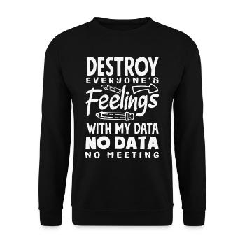 Schule Psych Berater Psychologie - Unisex Pullover - Schwarz - Vorne - Alina (178cm) & Michal (187cm)