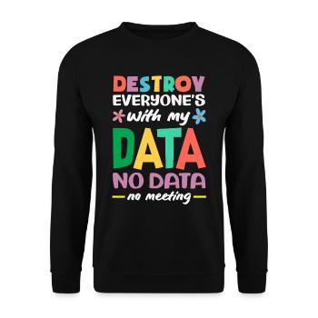 Schule Psych Berater Psychologie - Unisex Pullover - Schwarz - Vorne - Alina (178cm) & Michal (187cm)