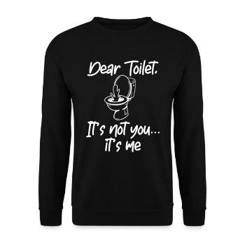 Drôle '0 jours depuis que j’ai fait caca pour la dernière fois - Sweat-shirt Unisexe - noir - Devant - Alina (178cm) & Michal (187cm)