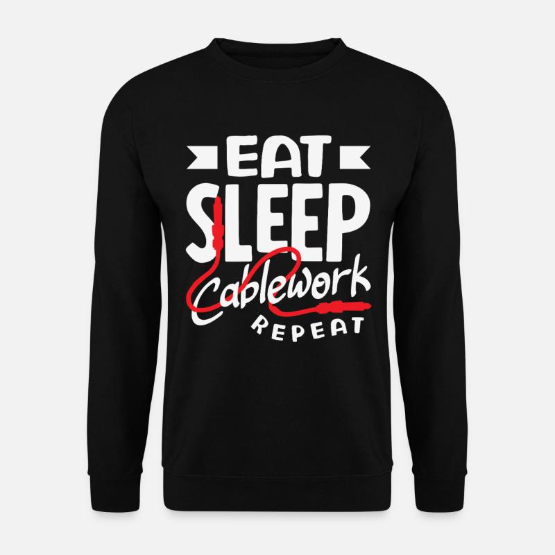 Lustiger Audiovisueller Techniker AV Tec - Unisex Pullover - Schwarz