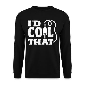 Funny Audiovisual Technician AV Tec - Unisex Sweatshirt - black - Front - Alina (178cm) & Michal (187cm)
