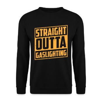 True Professional Gaslighting - Unisex Sweatshirt - black - Front - Alina (178cm) & Michal (187cm)