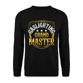 True Professional Gaslighting - Unisex Sweatshirt - black - Front - Alina (178cm) & Michal (187cm)