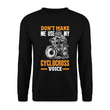 Vélo de gravier Cyclocross avec cyclo-cross - Sweat-shirt Unisexe - noir - Devant - Alina (178cm) & Michal (187cm)