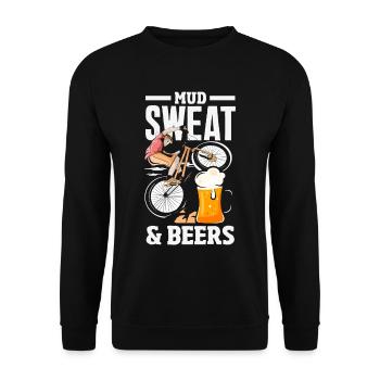 Vélo de gravier Cyclocross avec cyclo-cross - Sweat-shirt Unisexe - noir - Devant - Alina (178cm) & Michal (187cm)