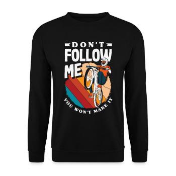 Vélo de gravier Cyclocross avec cyclo-cross - Sweat-shirt Unisexe - noir - Devant - Alina (178cm) & Michal (187cm)