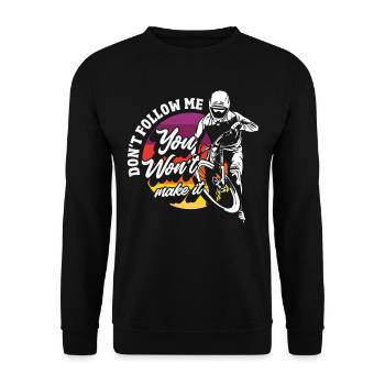 Vélo de gravier Cyclocross avec cyclo-cross - Sweat-shirt Unisexe - noir - Devant - Alina (178cm) & Michal (187cm)