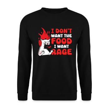 Cat Fat Fat Cat Humor Meme - Unisex Sweatshirt - black - Front - Alina (178cm) & Michal (187cm)