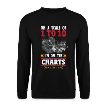Chat Gras Gros Chat Humour Mème - Sweat-shirt Unisexe - noir - Devant - Alina (178cm) & Michal (187cm)