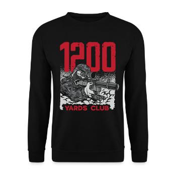 Chat Gras Gros Chat Humour Mème - Sweat-shirt Unisexe - noir - Devant - Alina (178cm) & Michal (187cm)