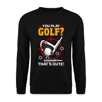 Cat Fat Fat Cat Humor Meme - Unisex Sweatshirt - black - Front - Alina (178cm) & Michal (187cm)
