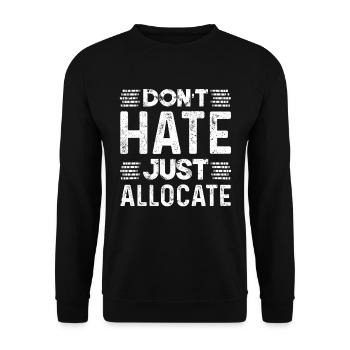 Lustiger Zitat Steuerberater Unternehmer - Unisex Pullover - Schwarz - Vorne - Alina (178cm) & Michal (187cm)