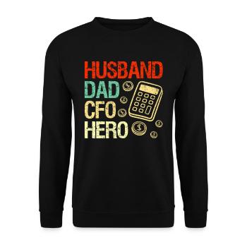 Lustiger Zitat Steuerberater Unternehmer - Unisex Pullover - Schwarz - Vorne - Alina (178cm) & Michal (187cm)