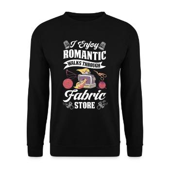 Restorer Upholstered Furniture - Unisex Sweatshirt - black - Front - Alina (178cm) & Michal (187cm)