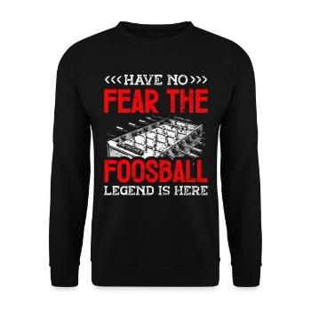 Joueurs de baby-foot et joueurs de baby-foot - Sweat-shirt Unisexe - noir - Devant - Alina (178cm) & Michal (187cm)