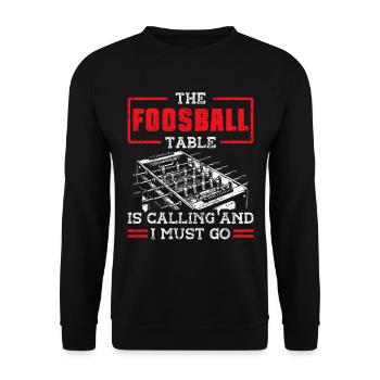 Joueurs de baby-foot et joueurs de baby-foot - Sweat-shirt Unisexe - noir - Devant - Alina (178cm) & Michal (187cm)