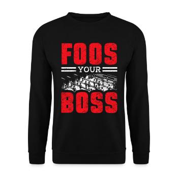 Joueurs de baby-foot et joueurs de baby-foot - Sweat-shirt Unisexe - noir - Devant - Alina (178cm) & Michal (187cm)