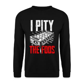 Joueurs de baby-foot et joueurs de baby-foot - Sweat-shirt Unisexe - noir - Devant - Alina (178cm) & Michal (187cm)
