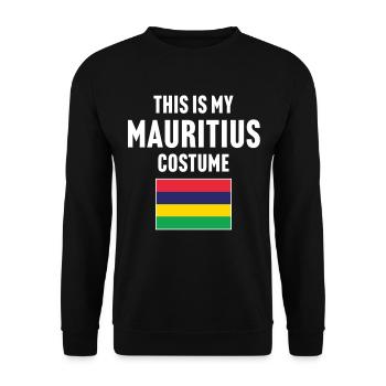 This my Mauritius costume - Unisex Sweatshirt - black - Front - Alina (178cm) & Michal (187cm)