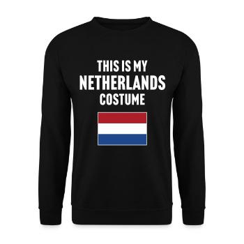 Ce costume de mes Pays-Bas - Sweat-shirt Unisexe - noir - Devant - Alina (178cm) & Michal (187cm)