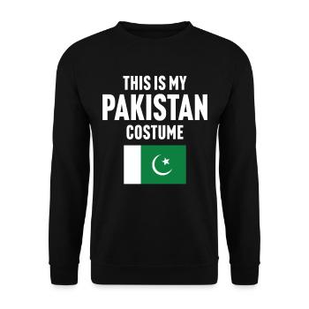 C’est mon costume pakistanais - Sweat-shirt Unisexe - noir - Devant - Alina (178cm) & Michal (187cm)