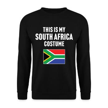 C’est mon costume d’Afrique du Sud - Sweat-shirt Unisexe - noir - Devant - Alina (178cm) & Michal (187cm)