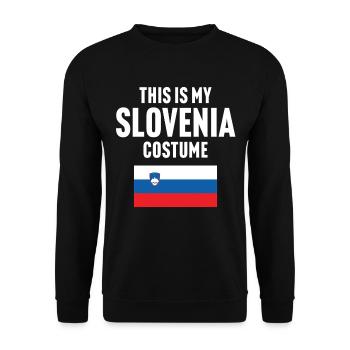 C’est mon costume de Slovénie - Sweat-shirt Unisexe - noir - Devant - Alina (178cm) & Michal (187cm)